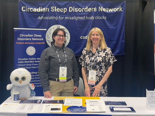 Pillar and Alex staff the CSD-N booth