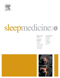 Sleep Medicine:X journal cover